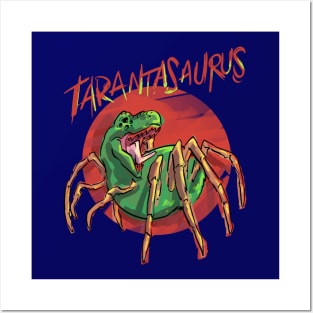 Tarantasaurus Spider Dinosaur Tyrannosaurus Rex Spider Lover Posters and Art